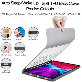 Bluetooth Keyboard Case For iPad Pro 12.9 2020 2018 Cover with Pencil Holder For iPad Pro 12.9 inch 4th 3rd Gen Keyboard Cover
Bluetooth Keyboard Case For iPad Pro 12.9 2020 2018 Cover with Pencil Holder For iPad Pro 12.9 inch 4th 3rd Gen Keyboard Cover