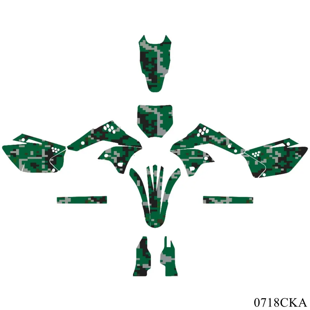 for KAWASAKI KXF250 2006 2007 2008 Graphics Decals Stickers Full Camouflage Custom Number Name 3M Matte Stickers Waterproof
for KAWASAKI KXF250 2006 2007 2008 Graphics Decals Stickers Full Camouflage Custom Number Name 3M Matte Stickers Waterproof