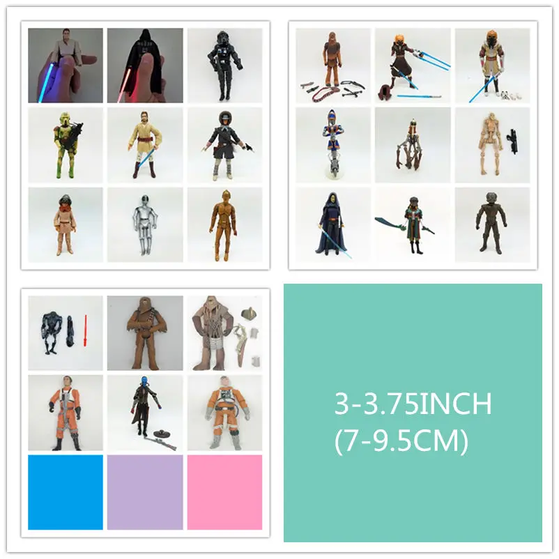 1PCS Star Wars Action Figures Clone ARC Trooper Bacca Yoda captain rex Skywalker 3.75'' 9CM
1PCS Star Wars Action Figures Clone ARC Trooper Bacca Yoda captain rex Skywalker 3.75'' 9CM