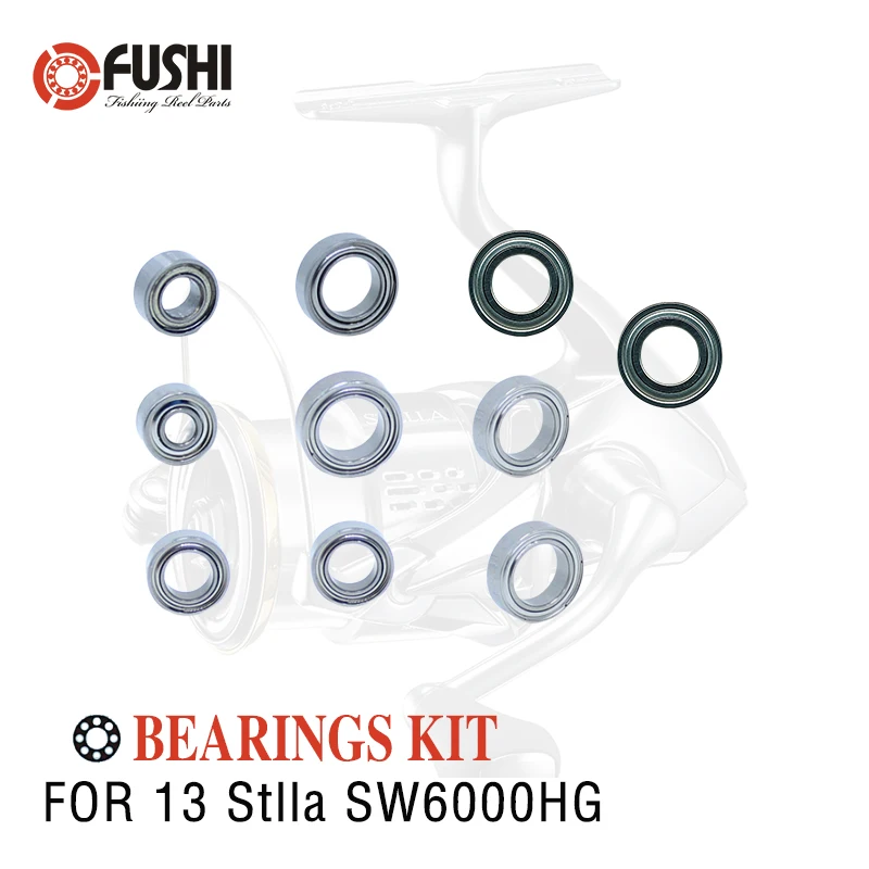 Fishing Reel Stainless Steel Ball Bearings Kit For Shimano 13 Stella SW 6000HG / 03066 Spinning reels Bearing Kits
Fishing Reel Stainless Steel Ball Bearings Kit For Shimano 13 Stella SW 6000HG / 03066 Spinning reels Bearing Kits