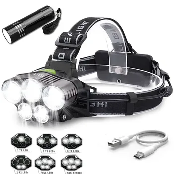 Super-bright 90000LM T6 LED Headlamp Headlight Torch Rechargeable Flashlight Head Torch linterna led cabeza #3D05
Super-bright 90000LM T6 LED Headlamp Headlight Torch Rechargeable Flashlight Head Torch linterna led cabeza #3D05