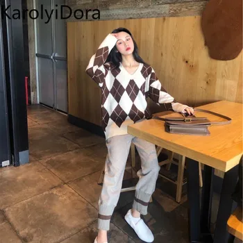 Women's suit 2020 spring and autumn new small fragrance suit stylish Korean version of the professional knitting two-piece 
Women's suit 2020 spring and autumn new small fragrance suit stylish Korean version of the professional knitting two-piece
