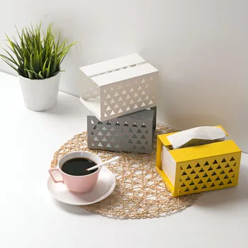 Wrought Iron Tissue Box Living Room Desktop Nordic Paper Box Home Creative Simple Napkin Storage Box Table Decor
Wrought Iron Tissue Box Living Room Desktop Nordic Paper Box Home Creative Simple Napkin Storage Box Table Decor