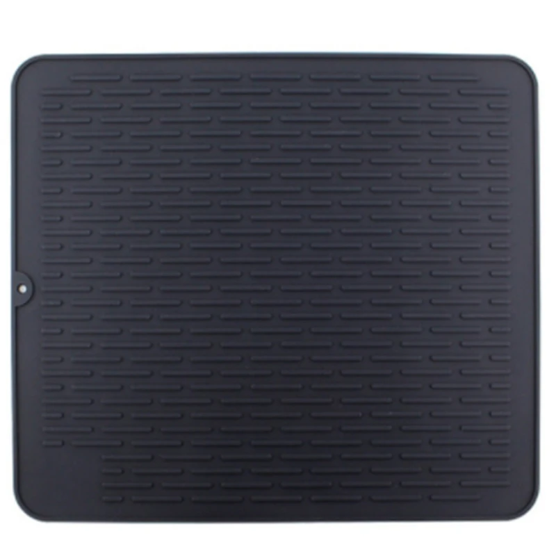Large Silicone Placemat Dish Drying Mat Kitchen Draining Table Drain Mat Sink Non-Slip Pad Durable Pot Holder Cup Coaster Black
Large Silicone Placemat Dish Drying Mat Kitchen Draining Table Drain Mat Sink Non-Slip Pad Durable Pot Holder Cup Coaster Black