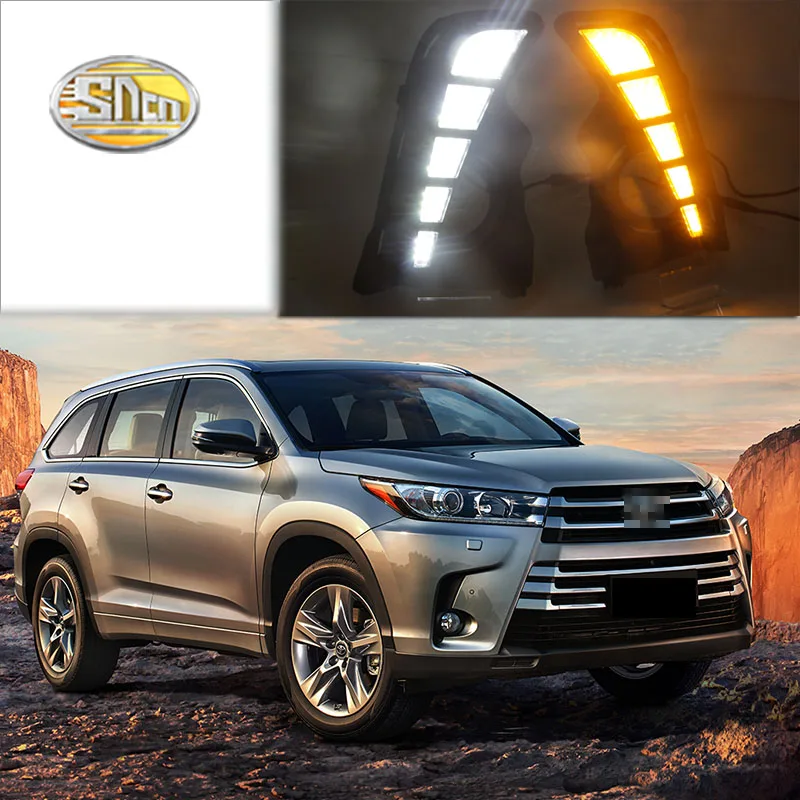 For Toyota Highlander 2018 with turn signal relay car-styling waterproof 12V LED CAR DRL Daytime running lights fog lamp cover
For Toyota Highlander 2018 with turn signal relay car-styling waterproof 12V LED CAR DRL Daytime running lights fog lamp cover