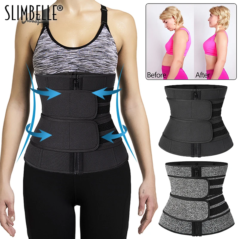 

Waist Trainer Neoprene Belt Weight Loss Cincher Body Shaper Steel Bones Tummy Control Strap Slimming Sweat Fat Burning Girdle