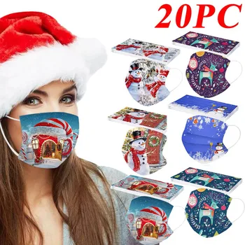 Mascarilla 20pc Christmas Print Face Mask Fashion Mouth Mask Adult's Mask Disposable Mask 3ply Earhook Mouth Caps Disposable
Mascarilla 20pc Christmas Print Face Mask Fashion Mouth Mask Adult's Mask Disposable Mask 3ply Earhook Mouth Caps Disposable