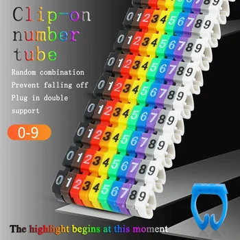 Color digital clip-on type number pipe network line marking pipe sleeve is suitable for 1.5-6mm cable Number tube
Color digital clip-on type number pipe network line marking pipe sleeve is suitable for 1.5-6mm cable Number tube