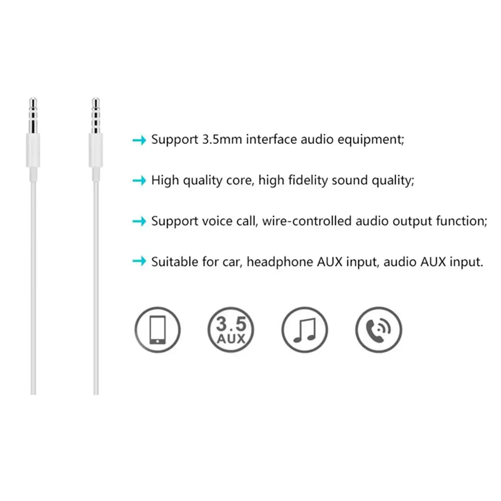 Maikou Aux Audio Cable 3.5mm to 3.5mm Male to Male Jack Audio Cable 1m Speaker Computer Aux Cord
Maikou Aux Audio Cable 3.5mm to 3.5mm Male to Male Jack Audio Cable 1m Speaker Computer Aux Cord
