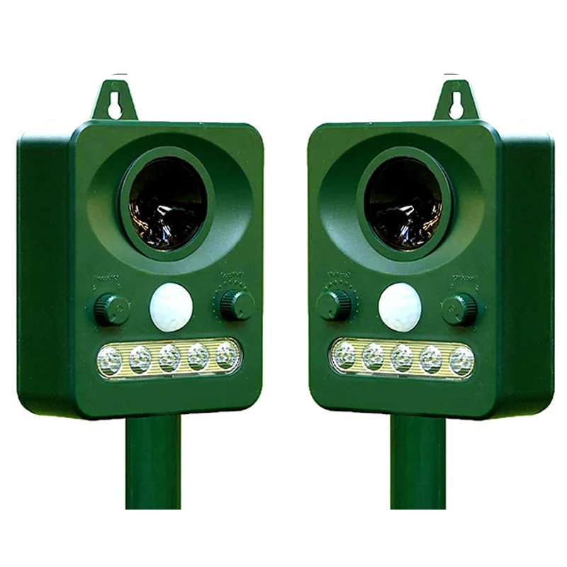 Solar Powered Animal Deterrent - 2 Pack. Eco Friendly Ultrasonic Device Humanely Scares Away Unwanted Animals From Your Property
Solar Powered Animal Deterrent - 2 Pack. Eco Friendly Ultrasonic Device Humanely Scares Away Unwanted Animals From Your Property