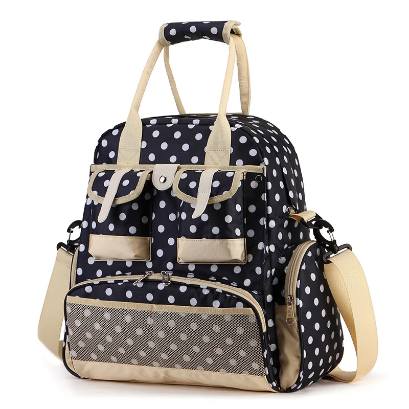 2020 multi functional new mummy bag British wave point fashion pregnant mother bag large capacity diaper bag
2020 multi functional new mummy bag British wave point fashion pregnant mother bag large capacity diaper bag