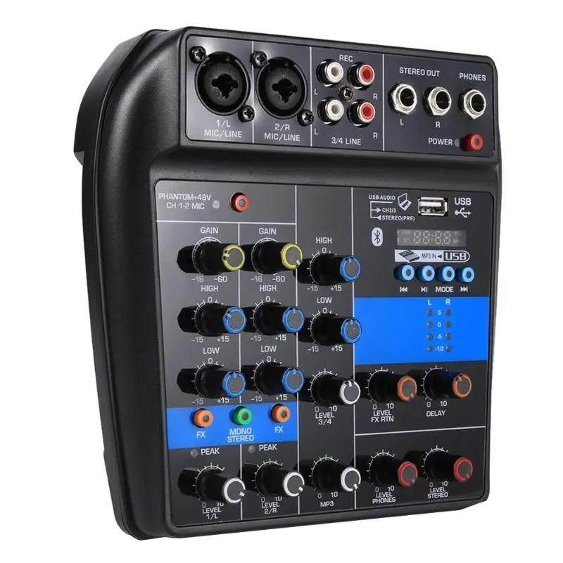 VODOOL S-1 4 Channel Bluetooth Mixing Console Bluetooth USB Record Computer Player Digital Audio Mixer +48V Phantom Power Supply
VODOOL S-1 4 Channel Bluetooth Mixing Console Bluetooth USB Record Computer Player Digital Audio Mixer +48V Phantom Power Supply
