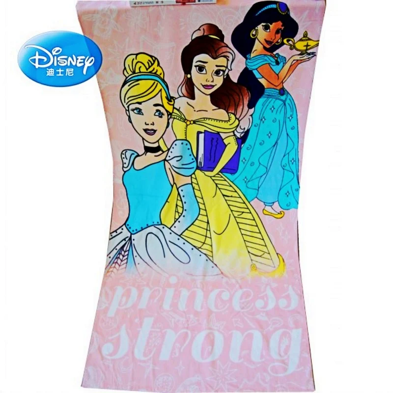 

Disney Frozen Elsa Anna Princess Cinderella Belle Beach/Bath Towel For Baby Girls Kids 100% Cotton 70x140cm