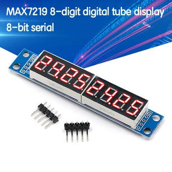 MAX7219 LED Dot Matrix 8 Digit Digital Tube Display Control Module 3.3V 5V Microcontroller Serial Driver 7-segment
MAX7219 LED Dot Matrix 8 Digit Digital Tube Display Control Module 3.3V 5V Microcontroller Serial Driver 7-segment