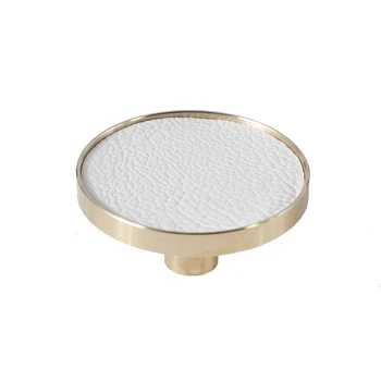 Nordic Minimalist Brass Leather Handle Cabinet Door Drawer Brass Decorative Cabinet Pull Brass with Sheepskin Shoe Cabinet Knob
Nordic Minimalist Brass Leather Handle Cabinet Door Drawer Brass Decorative Cabinet Pull Brass with Sheepskin Shoe Cabinet Knob