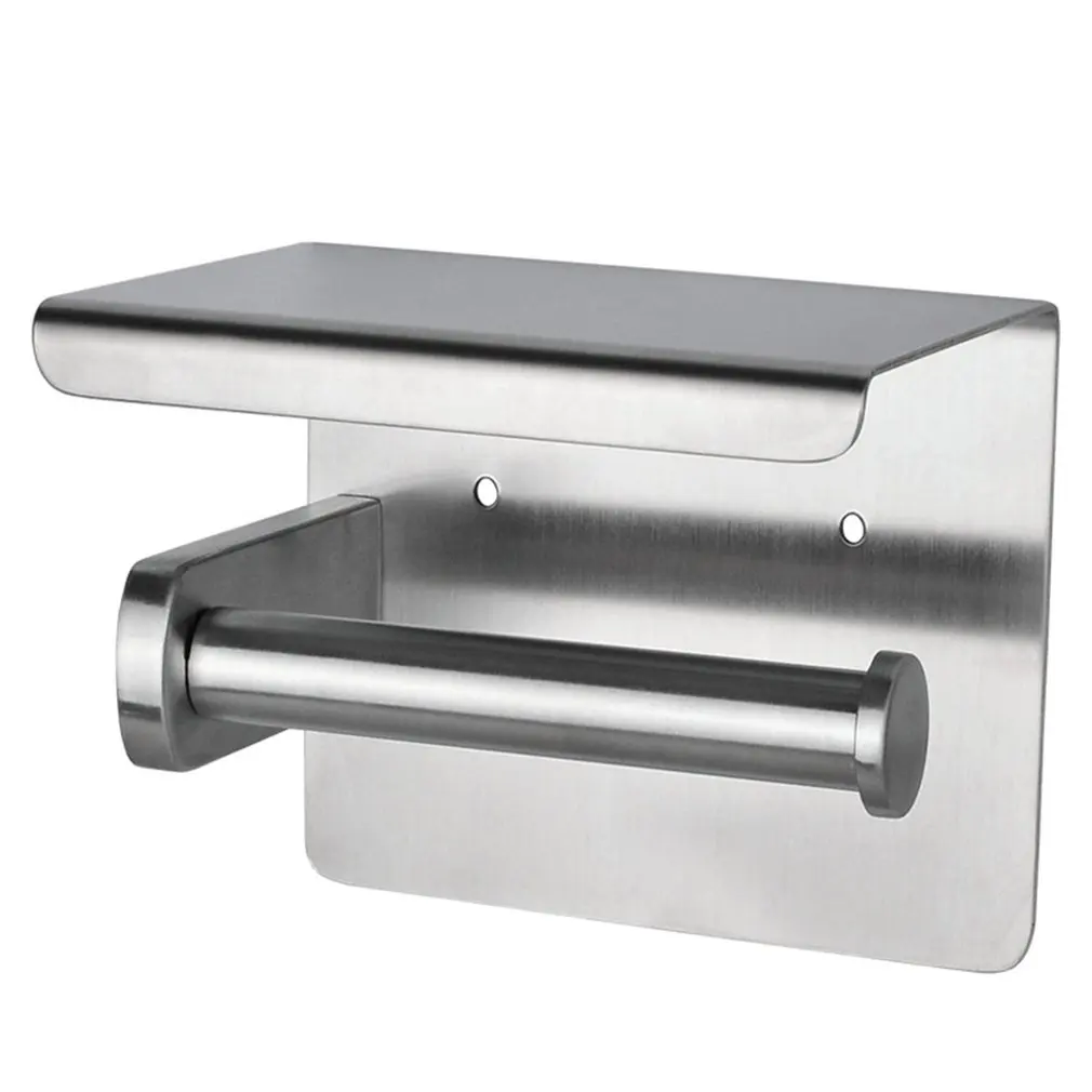 Wall Mounted Toilet Paper Holder Tissue Paper Holder Toilet Roll Dispenser With Phone Storage Shelf for Bathroom Accessories
Wall Mounted Toilet Paper Holder Tissue Paper Holder Toilet Roll Dispenser With Phone Storage Shelf for Bathroom Accessories