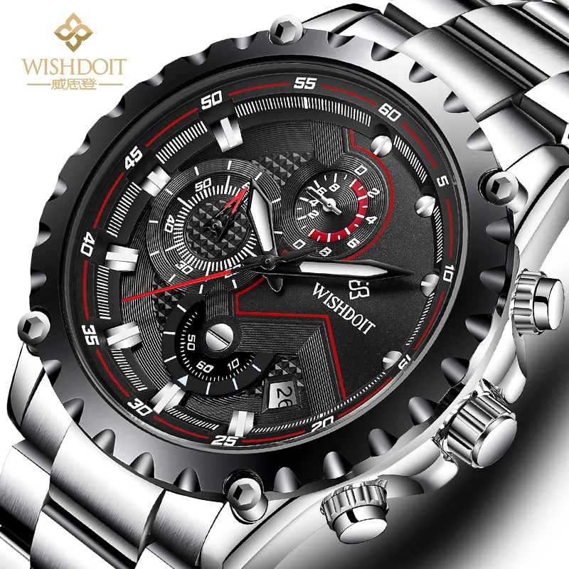 WISHDOIT Mens Watche Luxury Casual Sports style Luminous Waterproof Chronograph Quartz Wrist Watch man Relogio Masculino
WISHDOIT Mens Watche Luxury Casual Sports style Luminous Waterproof Chronograph Quartz Wrist Watch man Relogio Masculino