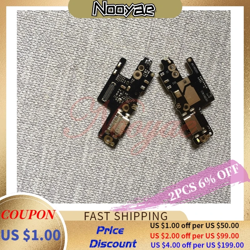 Novaphopat For Redmi Note 7 Pro Micro USB Charger Charging Port Connector Flex Cable Mic Microphone | Мобильные телефоны и