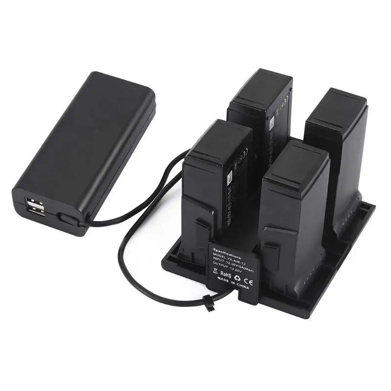 4 In 1 Smart Battery Charger Converter Mini Charging Hub for DJI Mavic Air Drone
4 In 1 Smart Battery Charger Converter Mini Charging Hub for DJI Mavic Air Drone