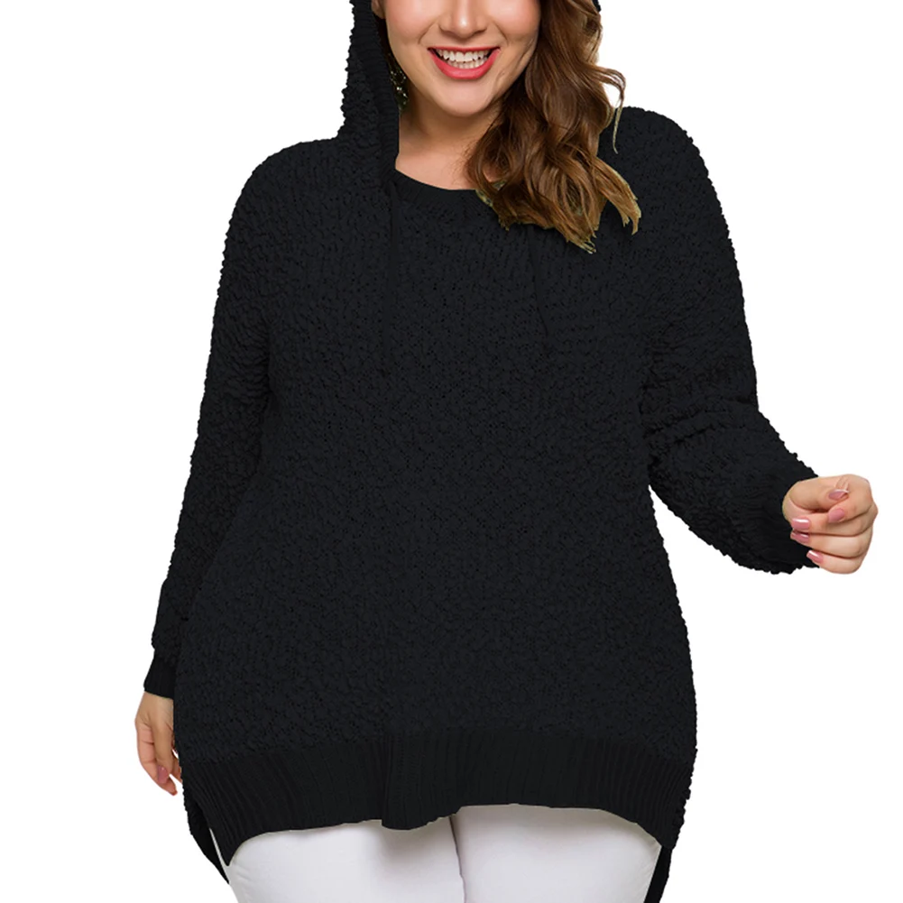 Fadzeco Women Knitted Hooded Sweater Long Sleeve Autumn Winter V Neck Solid Color Casual Loose Pullover Jumper Tops Plus Size
Fadzeco Women Knitted Hooded Sweater Long Sleeve Autumn Winter V Neck Solid Color Casual Loose Pullover Jumper Tops Plus Size