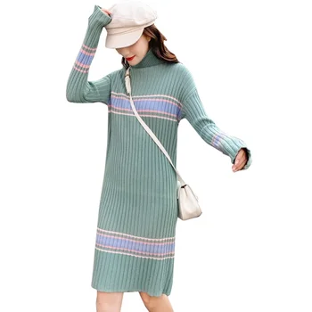 Autumn and Winter Turtleneck Women Dress Thick Knit Sweater Dress Casual Mini Party Dresses
Autumn and Winter Turtleneck Women Dress Thick Knit Sweater Dress Casual Mini Party Dresses