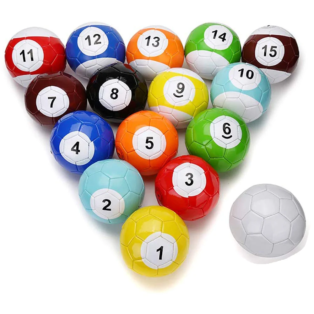 Creative Billiard Style Game Playing Football Soccer Children Adults Family Fun Entertainment Balls Size #2/#3/#4/#5 Available 
Creative Billiard Style Game Playing Football Soccer Children Adults Family Fun Entertainment Balls Size #2/#3/#4/#5 Available