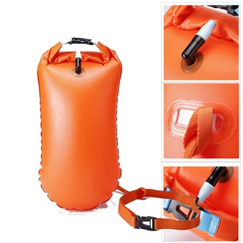 Life Jacket Inflatable Open Swimming Buoy Tow Float Dry Bag Double Air Bag With Waist Belt For Swimming Water Sport Storage Bag 
Life Jacket Inflatable Open Swimming Buoy Tow Float Dry Bag Double Air Bag With Waist Belt For Swimming Water Sport Storage Bag