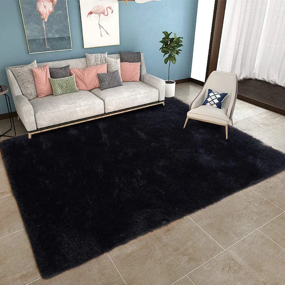 

Modern Large Soft Fluffy Shaggy Area Rug Bedroom Living Room Carpet Indoor Floor Home Decor Rugs Non-Slip Plush Fuzzy Carpet