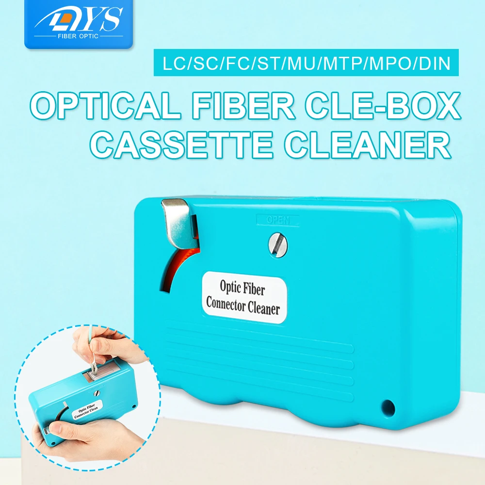 2pcs FTTH Fiber Optic Connector Cleaner Box Cleaning Cassettes Head Tape Cleaners for LC/SC/FC/ST/MU/MTP/MPO Connectors Adapters
2pcs FTTH Fiber Optic Connector Cleaner Box Cleaning Cassettes Head Tape Cleaners for LC/SC/FC/ST/MU/MTP/MPO Connectors Adapters