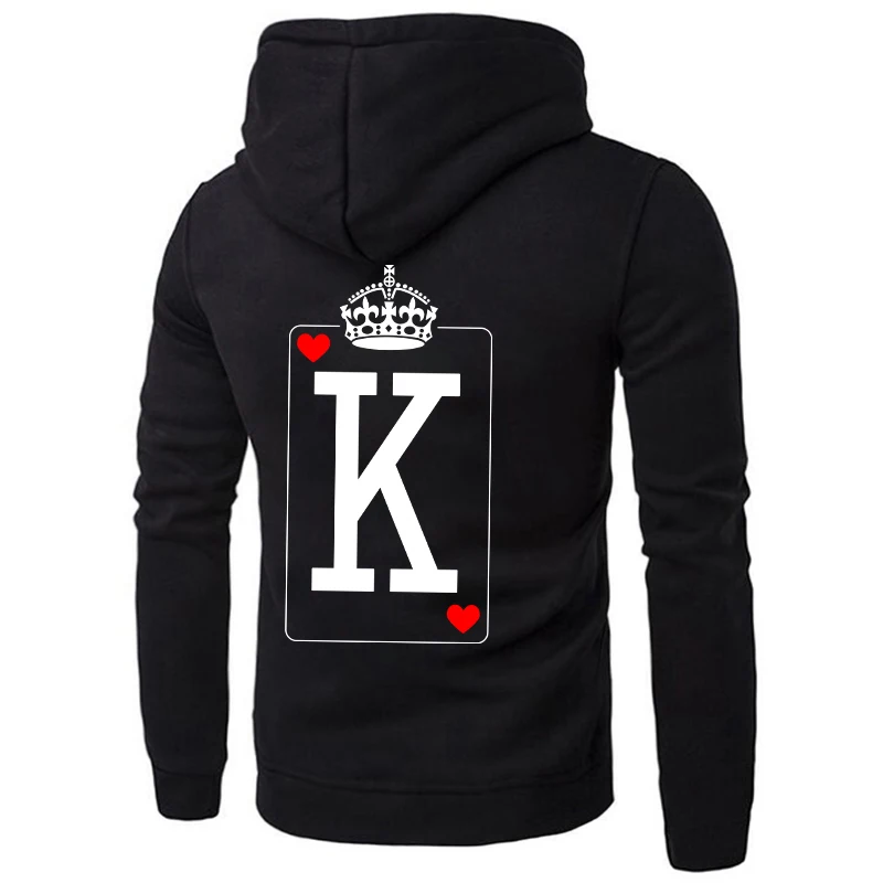 Women Full Sleeve QUEEN Poker Couple Hoodies