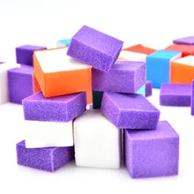 1 שקית מיני סדיר נייל קבצי הצפת קובץ מלטש ספוג טחינת ליטוש אמנות ציפורן מניקור סלון כלים אקראי(China)