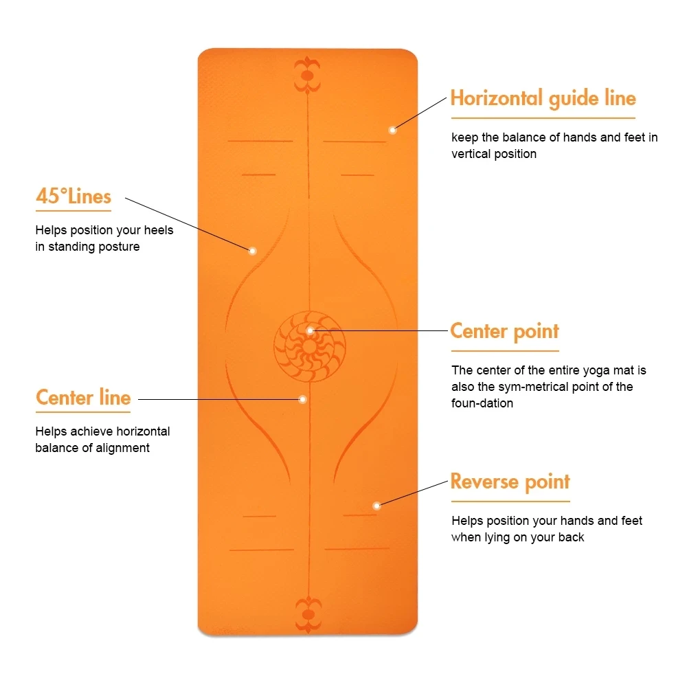 Yoga Mat TPE Yoga Double Layer Non-Slip Mat Yoga Exercise Pad with Position Line For Fitness Gymnastics and Pilates 1830*610*6mm
Yoga Mat TPE Yoga Double Layer Non-Slip Mat Yoga Exercise Pad with Position Line For Fitness Gymnastics and Pilates 1830*610*6mm