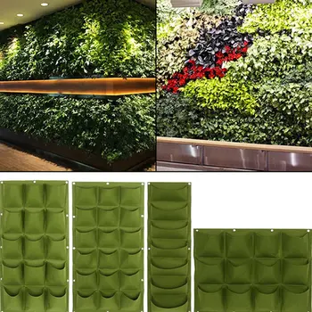 7/12/15/18 Slots Plant Nursery Bag Wall-Mounted Green Planting Bag Plant Hanging Vertical Non-Woven Bag Rustic Style Nursery Bag
7/12/15/18 Slots Plant Nursery Bag Wall-Mounted Green Planting Bag Plant Hanging Vertical Non-Woven Bag Rustic Style Nursery Bag