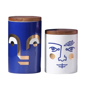 Nordic Human Face Storage Container Ceramic Decorative Tea Sealed Jar Bottle With Cover Creative Home Kitchen Dry Food Dispenser
Nordic Human Face Storage Container Ceramic Decorative Tea Sealed Jar Bottle With Cover Creative Home Kitchen Dry Food Dispenser