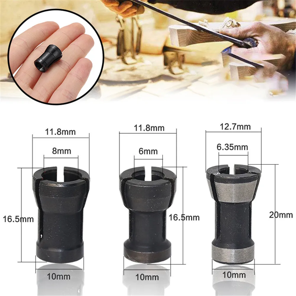 Precision Collet Chuck 6mm/6.35mm/8mm Engraving Trimming Machine Electric Router For Machinery Manufacturing Woodworking Cutter
Precision Collet Chuck 6mm/6.35mm/8mm Engraving Trimming Machine Electric Router For Machinery Manufacturing Woodworking Cutter