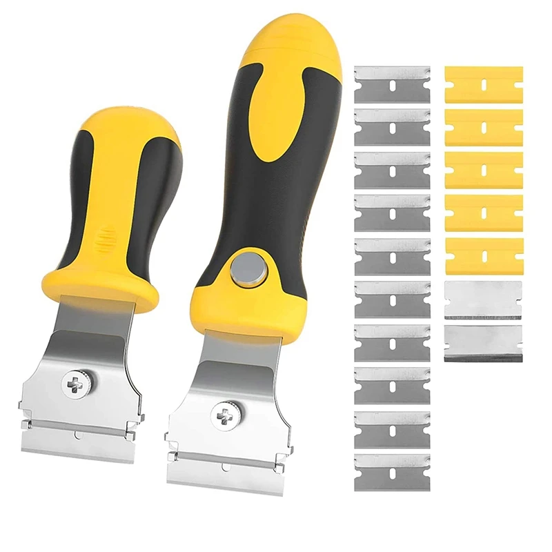 2 PCS Muti-Purpose Razor Scraper Set Utility Scraper Set with 17 Extra Blades, Adjustable Length Handle, Cleaning Tool
2 PCS Muti-Purpose Razor Scraper Set Utility Scraper Set with 17 Extra Blades, Adjustable Length Handle, Cleaning Tool