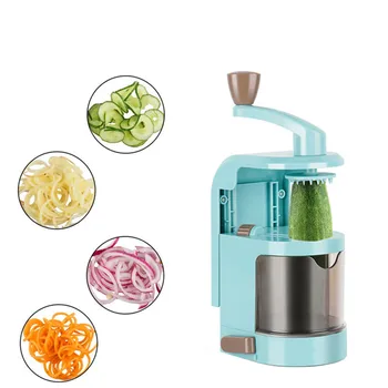 SALANGESpiralizer Vegetable Slicer With 4 Rotating Blades Mandoline Slicer Cutter Pasta Spaghetti Zucchini Noodles Maker KC0214
SALANGESpiralizer Vegetable Slicer With 4 Rotating Blades Mandoline Slicer Cutter Pasta Spaghetti Zucchini Noodles Maker KC0214