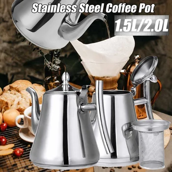 1.5L/2L SStainless Steel Coffee Pot Mocha Espresso Latte Percolator Coffee Maker with Electric stove Filter Drink
1.5L/2L SStainless Steel Coffee Pot Mocha Espresso Latte Percolator Coffee Maker with Electric stove Filter Drink