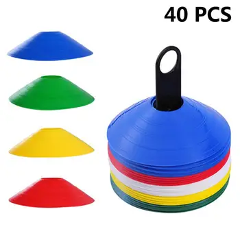 40pcs/set Outdoor Soccer Cones Disc Field Cone Markers Training Agility Sports Sign Dish Football Soccer Training Tools
40pcs/set Outdoor Soccer Cones Disc Field Cone Markers Training Agility Sports Sign Dish Football Soccer Training Tools