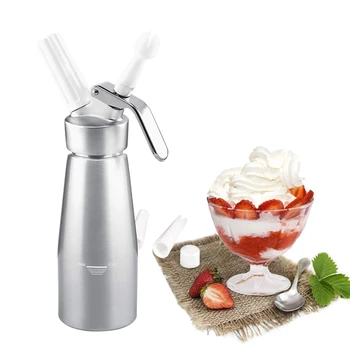 Professional Whipped Cream Dispenser 250Ml Cream Whipper with Sturdy Aluminum Body and Head - Half Pint Whipper Creates 2-3 Pint
Professional Whipped Cream Dispenser 250Ml Cream Whipper with Sturdy Aluminum Body and Head - Half Pint Whipper Creates 2-3 Pint