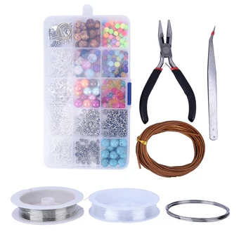 1 Set Large Jewelry Making Kit Starter Tool Pliers Set Beads Findings Threads Jewelry Making Tool
1 Set Large Jewelry Making Kit Starter Tool Pliers Set Beads Findings Threads Jewelry Making Tool