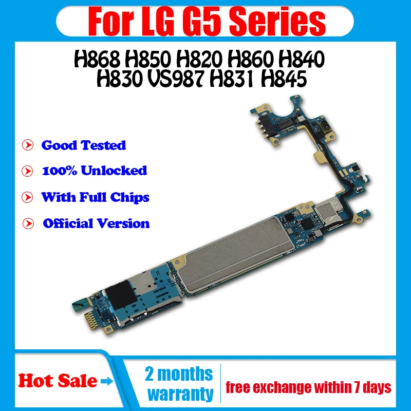 Материнская плата для LG G5 оригинальная H868 H850 H820 H860 H840 H830 VS987 H831 H845 материнская с