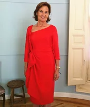 Elegant Red Mother of the Bride Dresses Tea Length Chiffon with 3/4 Sleeve Pleats Formal Groom Grandma Prom Gown Party Dress
Elegant Red Mother of the Bride Dresses Tea Length Chiffon with 3/4 Sleeve Pleats Formal Groom Grandma Prom Gown Party Dress
