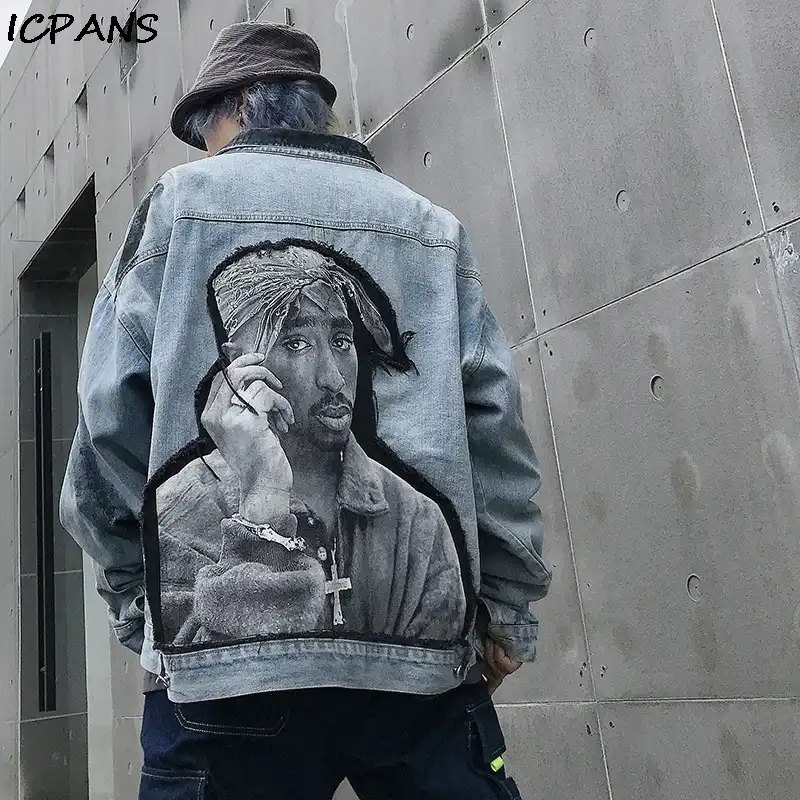 tupac jean jacket