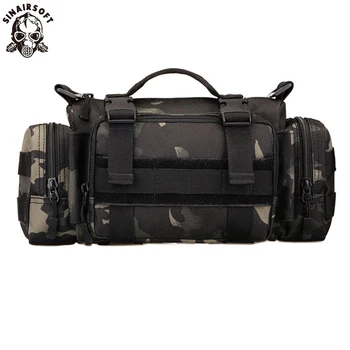 SINAIRSOFT Outdoor Package MOLLE Bags 3 Functions Ultra-light Soldier Fishing Hiking Climbing Bag Heavy Duty Carrier Waist Bag