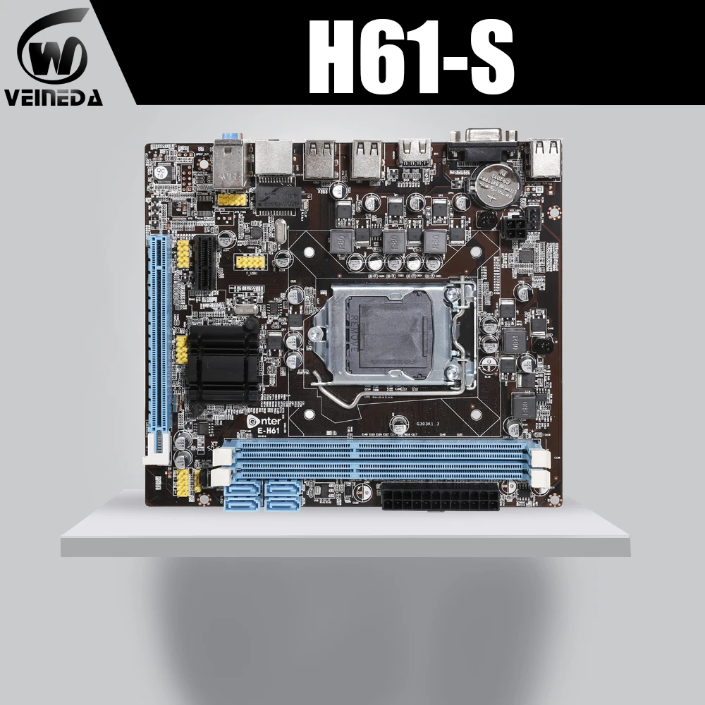 VEINEDA Lga775 Desktop Motherboard H61-S Intel Chipset ddr3 Double Usb 2.0 LGA 775 H61 Mainboard Intel Core i3 i5 i7
VEINEDA Lga775 Desktop Motherboard H61-S Intel Chipset ddr3 Double Usb 2.0 LGA 775 H61 Mainboard Intel Core i3 i5 i7