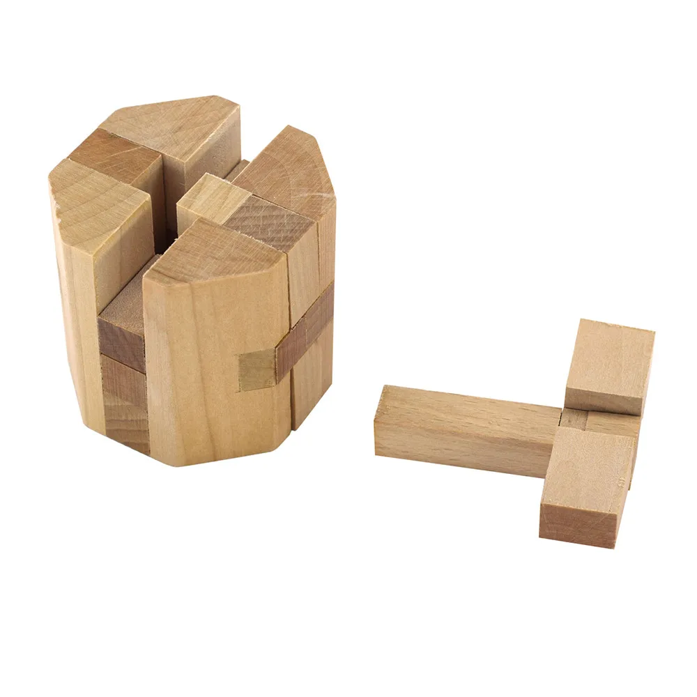Фото Детские игрушки деревянная игрушка для интеллекта китайская игра-головоломка | Нажимные блоки (4000370627433)
