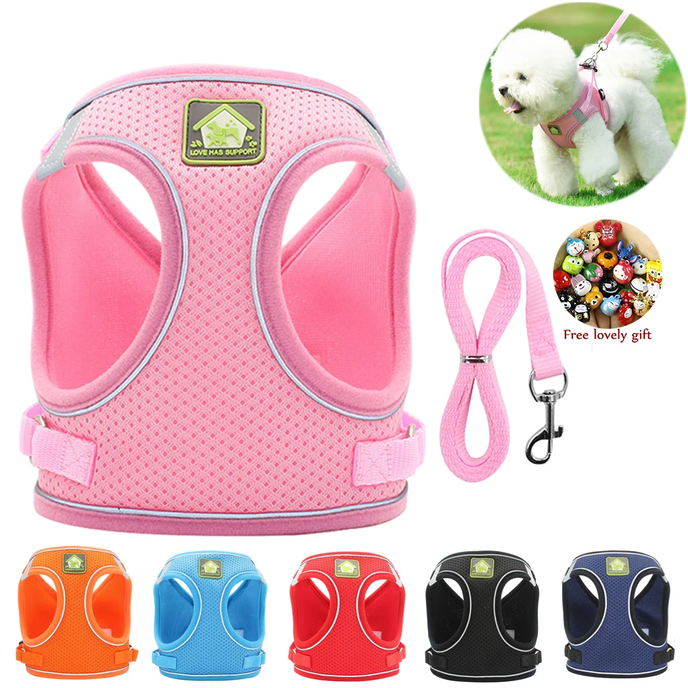 Nylon Mesh Reflective Puppy Dog Cat Vest Harness Leash Set for Small Medium Dogs Cats Breathable Harness Walking Leash Chihuahua
Nylon Mesh Reflective Puppy Dog Cat Vest Harness Leash Set for Small Medium Dogs Cats Breathable Harness Walking Leash Chihuahua