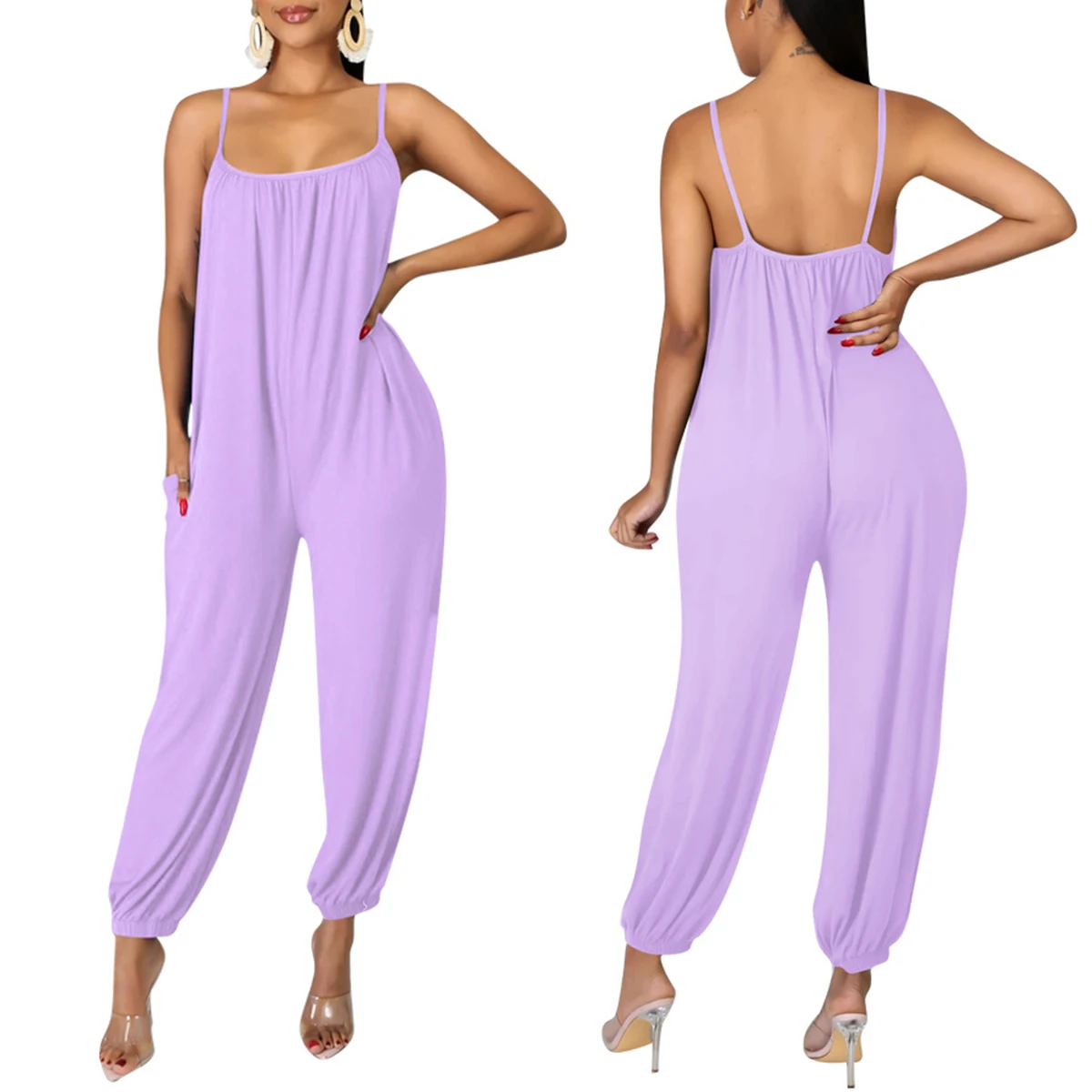 

Jumpsuit Women Summer 2020 Casual Sling Rompers Ropa Mujer Combinaison Femme Macacao Feminino Monos Mujer Dropshipping Free Ship