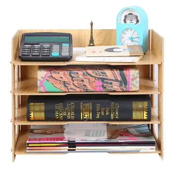 Wooden 4-Layer Storage Rack Holder Home Office Tabletop Organizer Stand Shelf Wood File Rack Books Stand Sundries Holder Decor
Wooden 4-Layer Storage Rack Holder Home Office Tabletop Organizer Stand Shelf Wood File Rack Books Stand Sundries Holder Decor